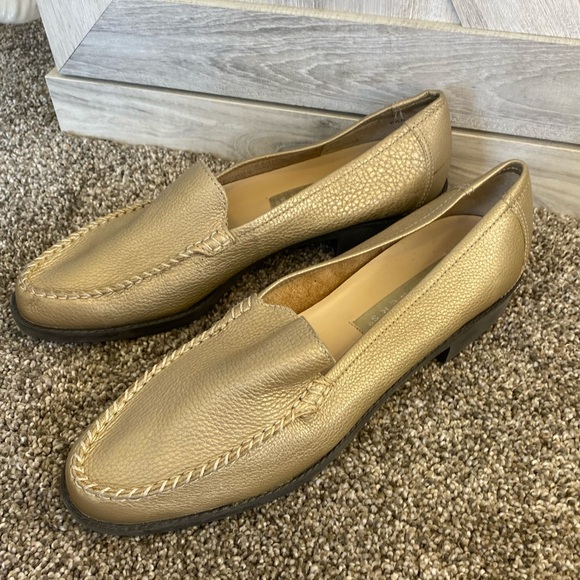 Partners Brazil Luscious Gold Leather Comfort Driver Moccasin Loafer 8.5 - Picture 3 of 10
